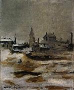 Edouard Manet Effet de neige a Petit Montrouge oil painting reproduction